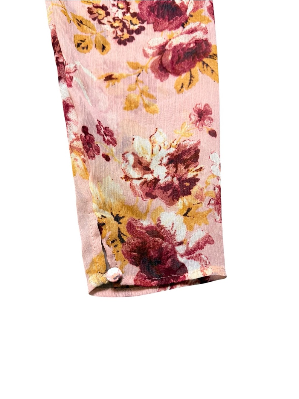 Express NWT Pink Floral Smocked Puff Sleeve Crop Top XS - Picture 5 of 10